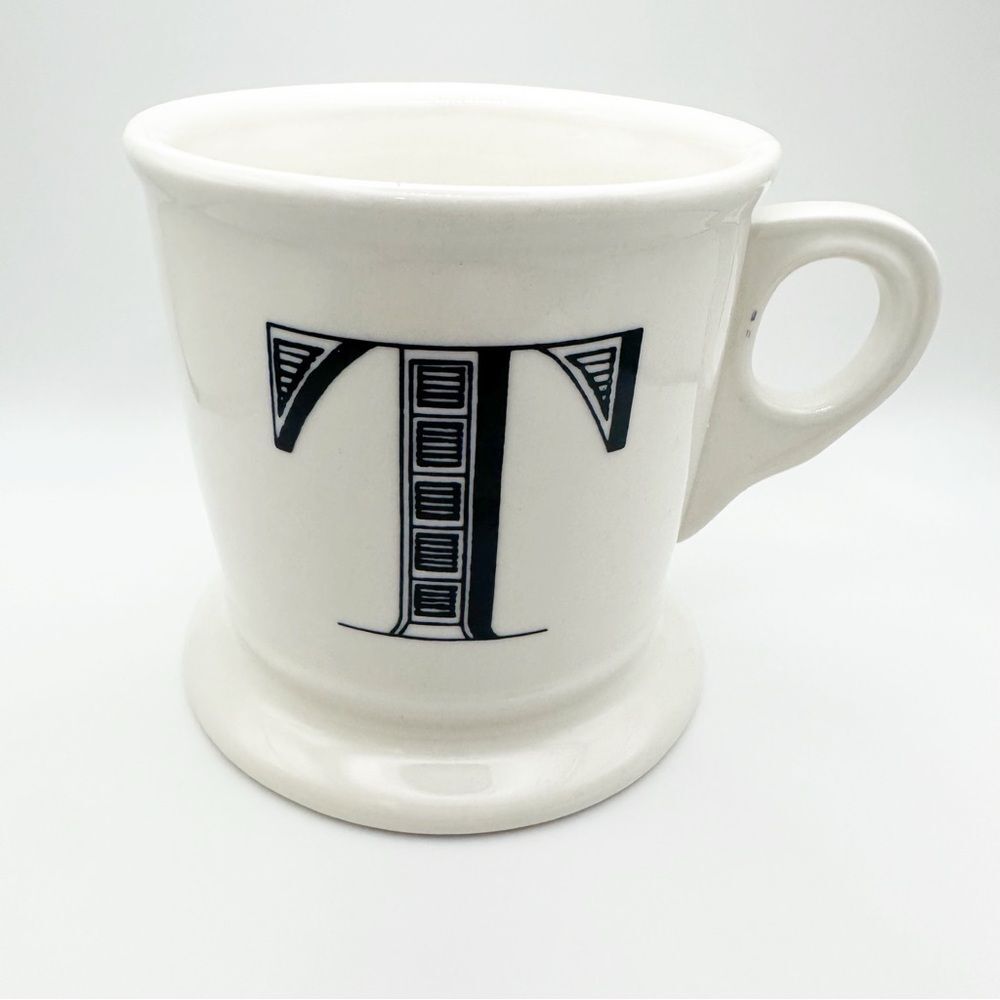 Anthropologie Monogram T Coffee Mug